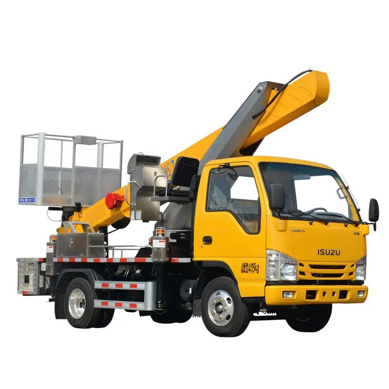 Aerial working platform truck